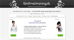 Desktop Screenshot of konfirmationssang.dk